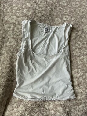 Princess Polly White Scoop Neck Tank